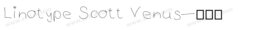 Linotype Scott Venus字体转换